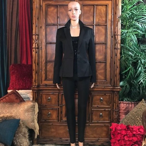 Anne Klein Paris Nights Curved Pleat Pocket Jacket - Picture 3 of 13